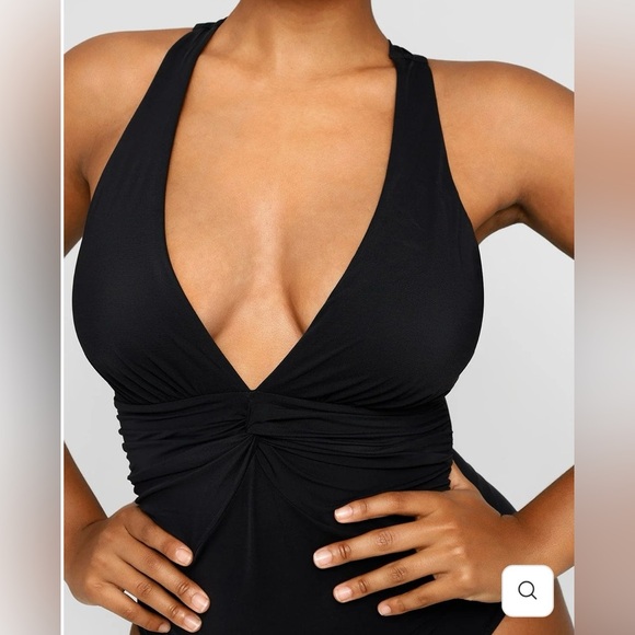 SHAPELLX Smart Sculpt Ruched Twist-Front Shaping Swimsuit - Picture 9 of 14